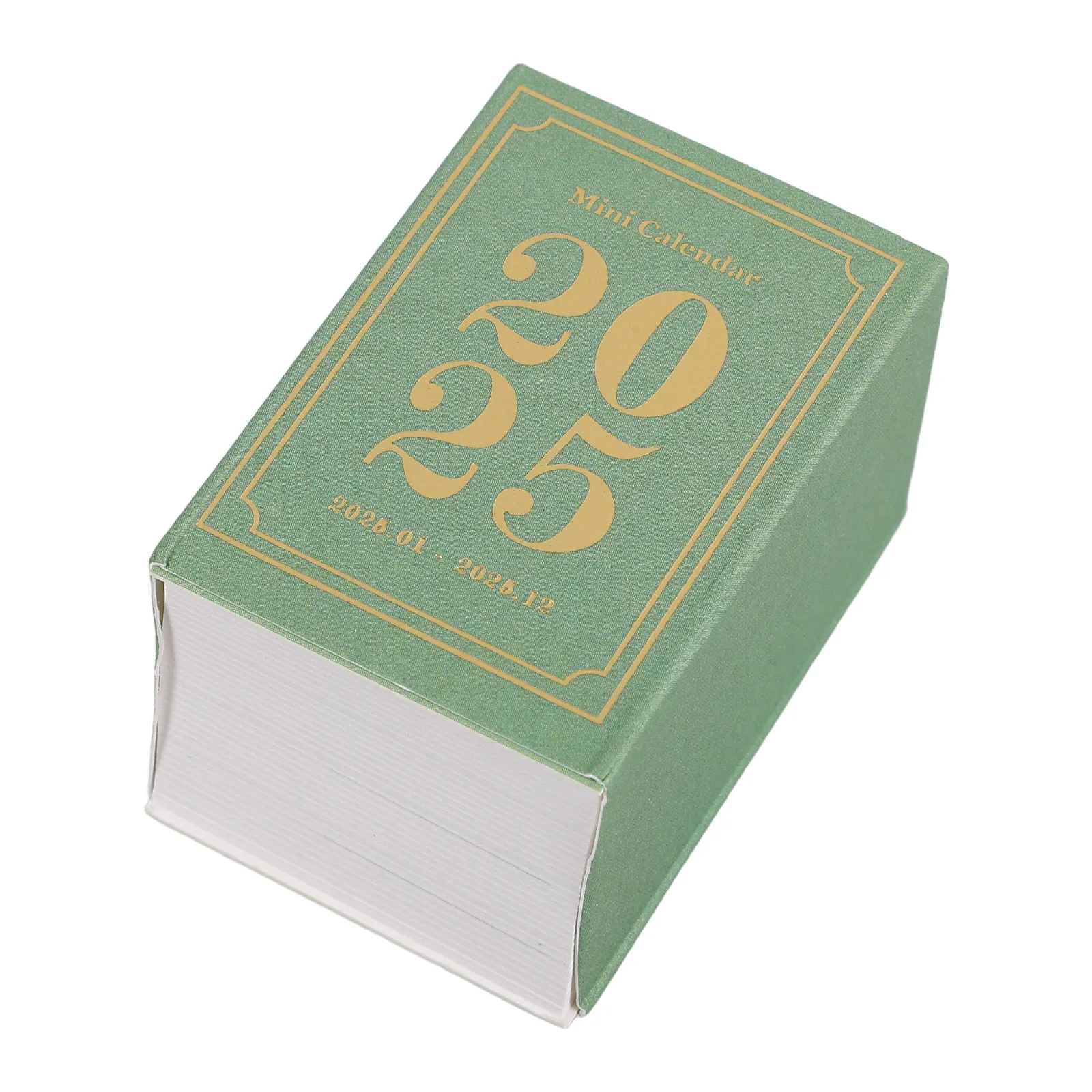 

Retro Mini Calendar Small Miniature Desk Tiny Daily Planner Tearable Farmhouse Day for Desktop Standing Flip