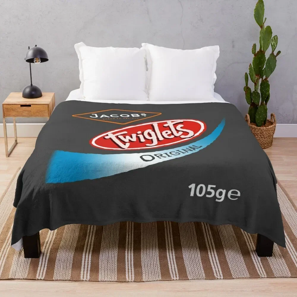 Twiglits Original Flavour Crisps design Throw Blanket Furry Plush warm for winter Blankets