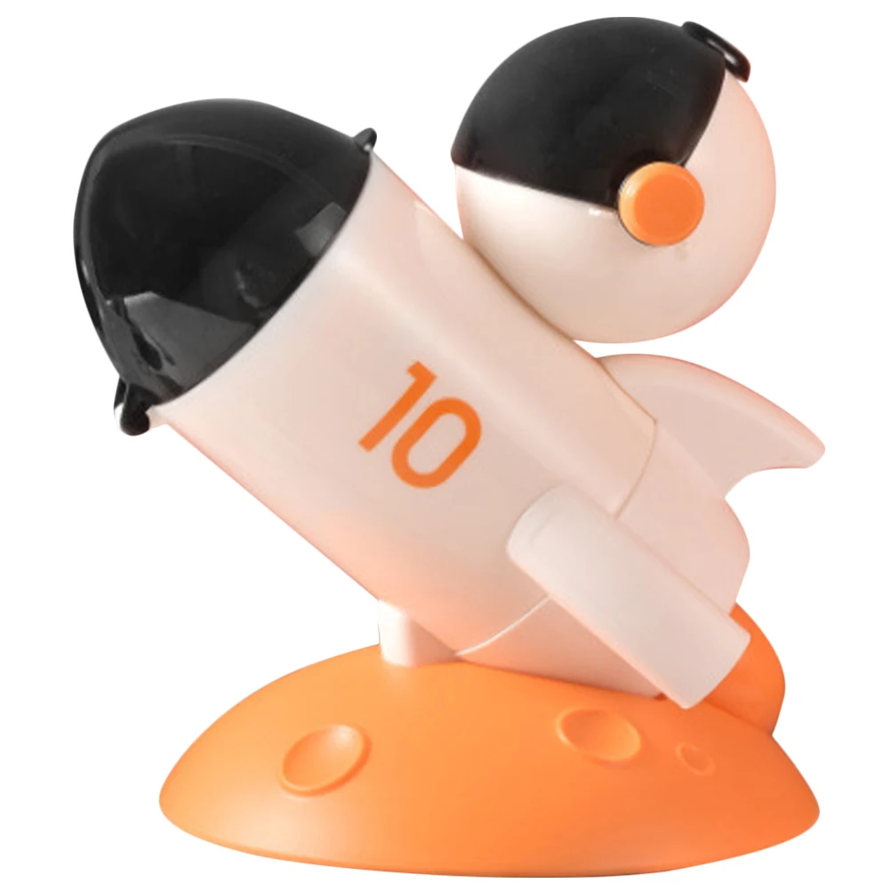 

Cute Cartoon Spaceman Rocket Pen Holder Pencil Container For Boys Girls Desktop Storage Box Multifunctional Craft