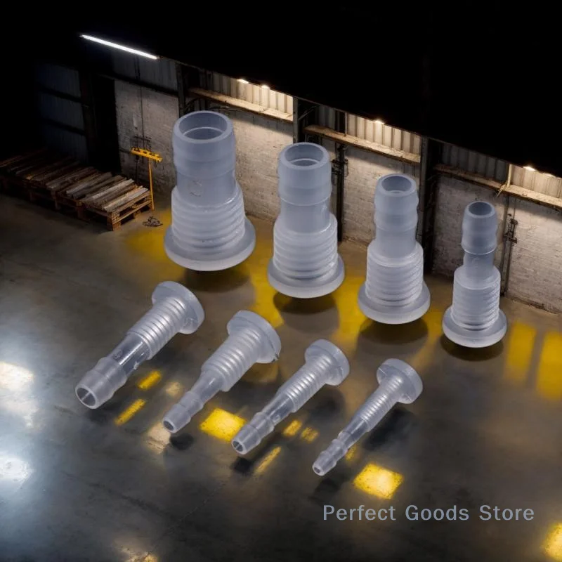 Premium M5-M16 rechte buisfittingen in food grade PP voor aquaria en irrigatie - 5-delige set