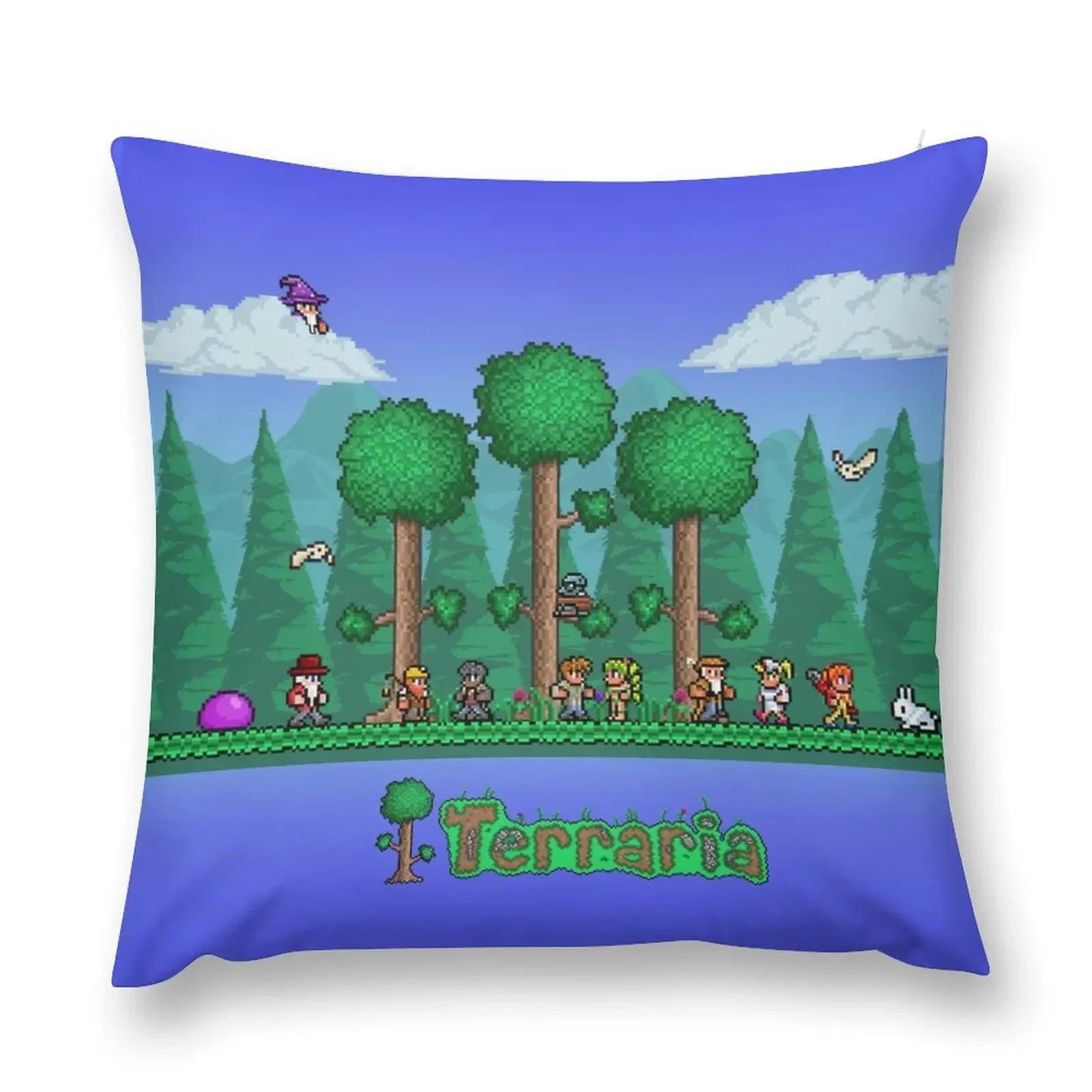 Terraria - Indie Game Throw Pillow Elastic Cover For Sofa Pillow Covers Decorative Sofa Cushions Covers pillow