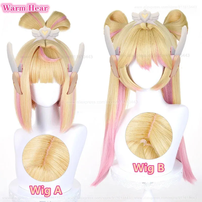 

qq28LQ2 стили Juno Game 34 см/56 см смешанные цвета косплей аниме термостойкие синтетические волосы парики для Хэллоуина + парик