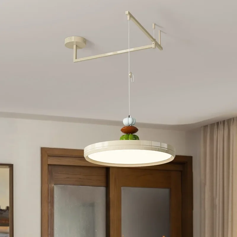 Medieval flying saucer restaurant, chandelier rocker arm replaceable bar, dining table Nordic full spectrum eye protection