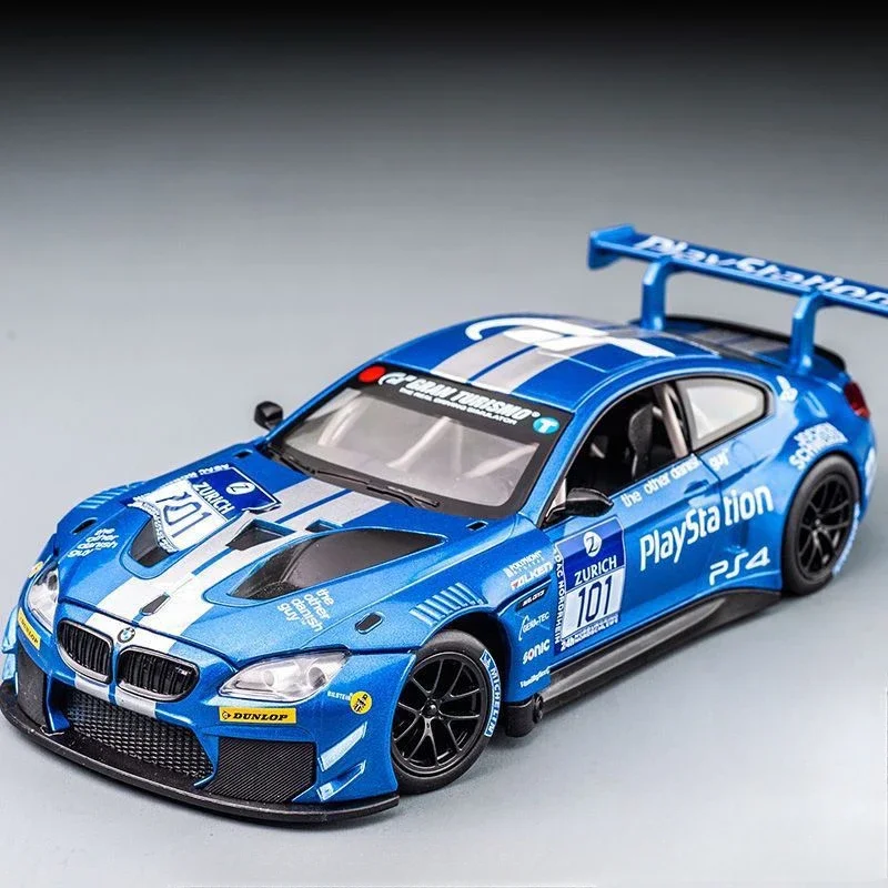 1/32 BMW M6GT3 Fine Alloy Metal High-grade Model Car Model Box Boy Toy