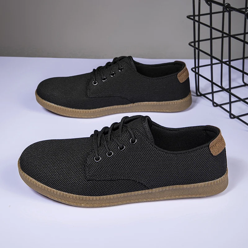 Fujeak Plus Maat 46 Casual Brede Blote Voeten Schoenen Anti Slip Heren Sneakers Minimalistische Wandelschoenen Ultralicht Ademend Schoeisel