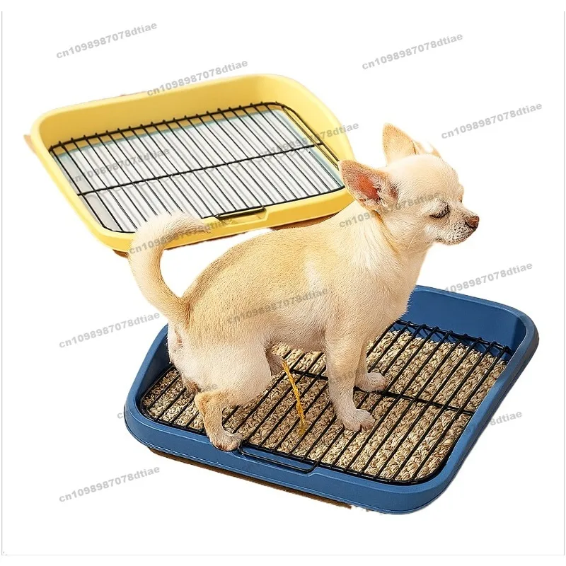 

Pet Potty Trainer Dog Toilet with Grid Tray - Small and Medium Dogs Easy Clean Urine Pad Holder