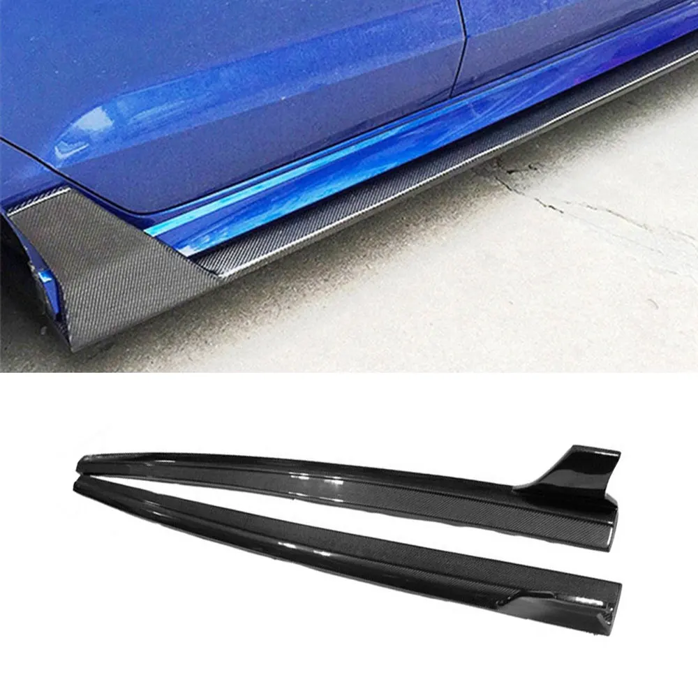 

VACOMUL Carbon Fiber Car Bumper Side Skirts Apron for Audi A3 Sline S3 RS3 Sedan 4 door 2014-2016 Side Skirts Lip Spoiler FRP