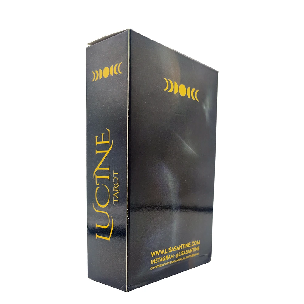 NEW! 12x7cm Lucine Divination Tarot Midnight Deck Telling for Beginners and Experts Sturdy decks