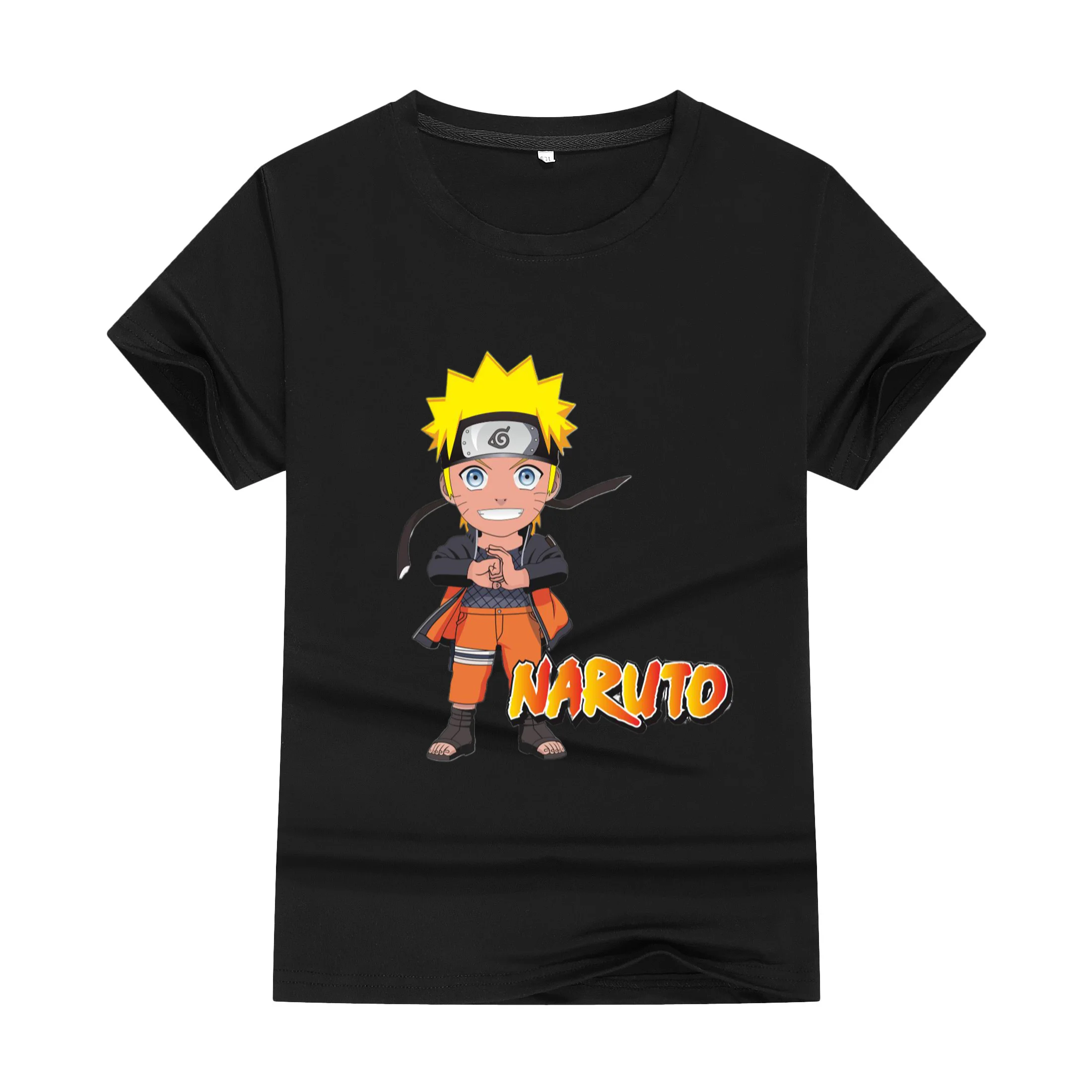 

2024 New Hot Kakashi Anime Children Cotton Printing Cosplay T-shirt Women's And Children's Street T-shirts Unisex Large Top