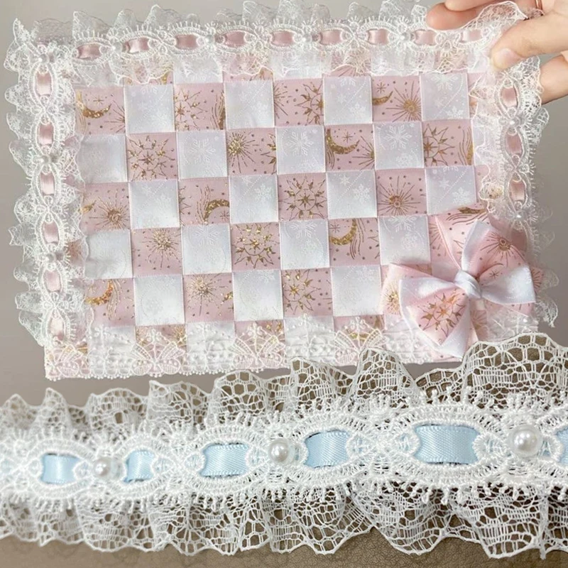 

Декоративная кружевная лента-бант в стиле Лолита для рукоделия, праздничных платьев, DIY, домашнего декора, шитья одежды, аксессуары для рукоделия, товары для творчества