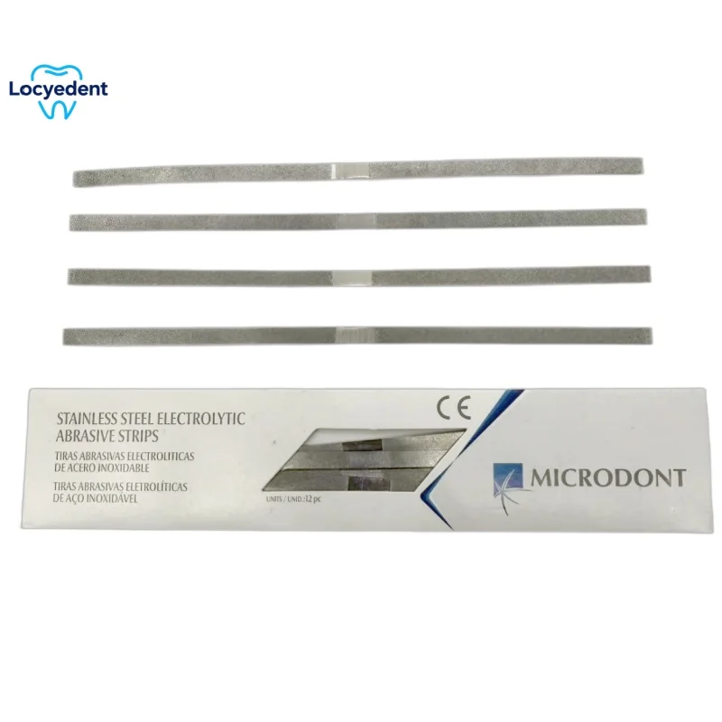 12 Pcs Dental Metal Polishing Stick Strip with Single Side of Alumina-Plated Sanding Surface 4Mm Width