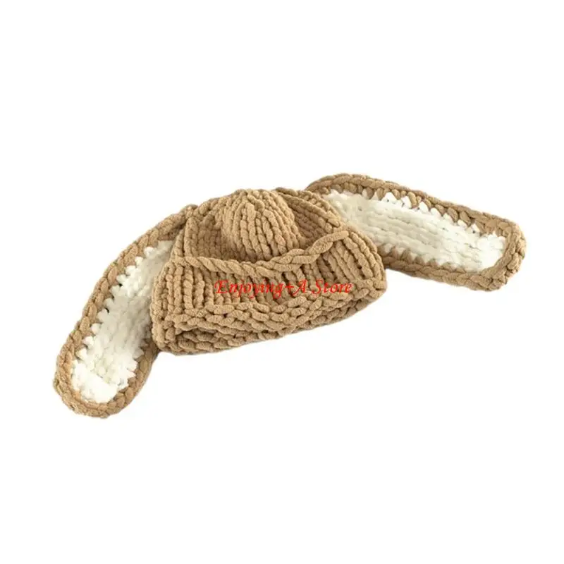 

PXPB 2023 Parent-Child Hat Long Cap Knitted Bonnet Cap for Children/Adults Winter Hat for Outdoor Activities