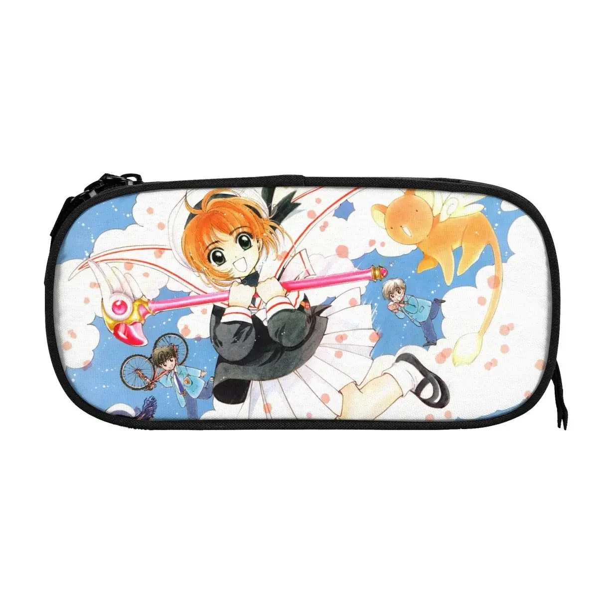 Anime Cardcaptor Sakura Big Capacity Pencil Pen Case Office College School Large Storage Bag Pouch Holder Box Organizer
