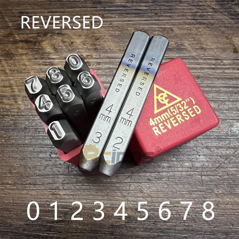 

Стальной штамп RCIDOS Reverse YC 1/1.5/2/2.5/3/4 мм, штампы для пробивки шрифтов, 0-8) 9 шт./кор.
