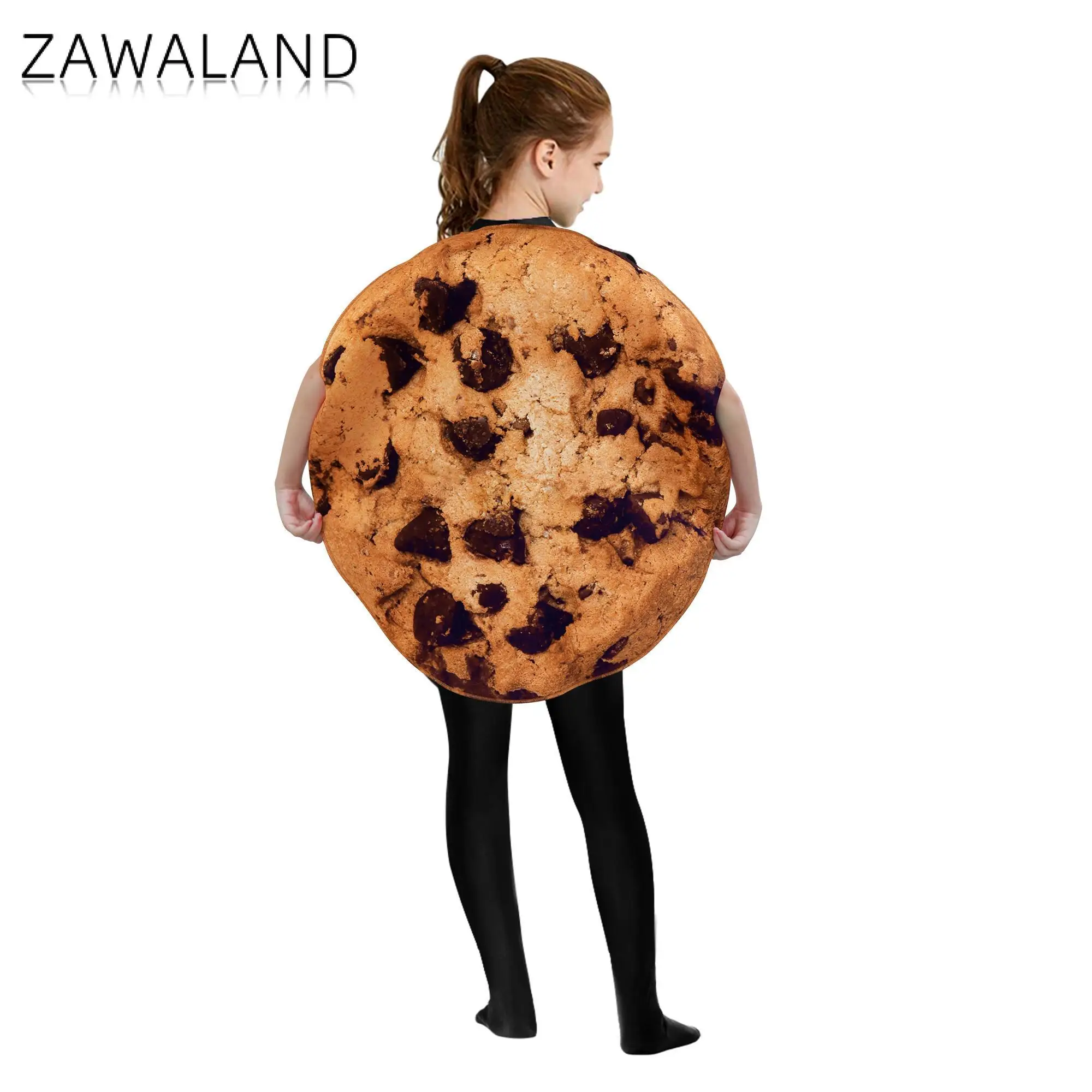 Zawaland Cookie Cosplay Costume adulto Kid Halloween Suit Fancy Food Party Clothes carnevale travestimento indossare abiti da festa Unisex