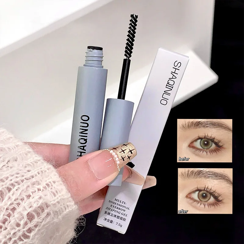 SHAQINUO Gel per sopracciglia: modellatura istantanea, sopracciglia definite, impermeabile e duraturo, morbido e confortevole