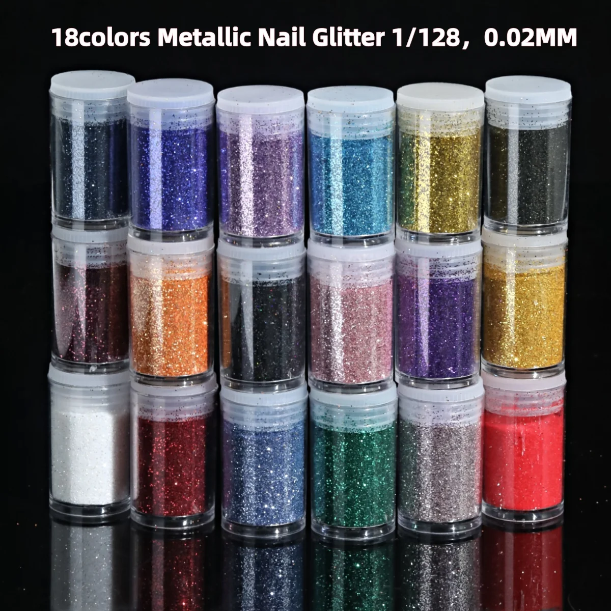 18-Color Holographic Glitter 4