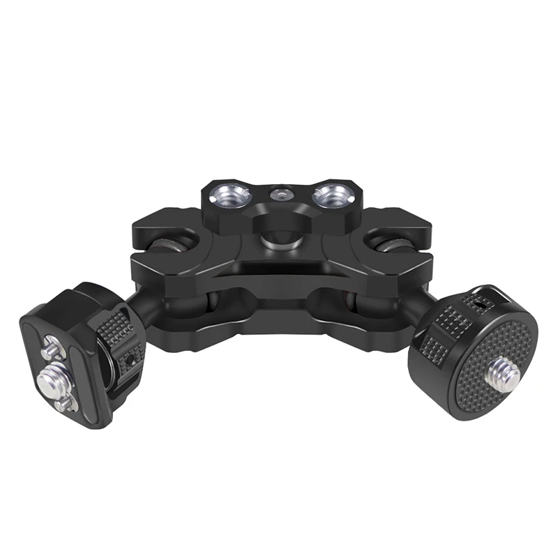 Neuer, verbesserter, universell einstellbarer Doppelkugelkopf 1/4 bis 3/8 Zoll, magischer Arm, Monitorhalterung, Zubehör für DSLR-Kamera-Käfige, unterstützt 5 kg – Detail 18