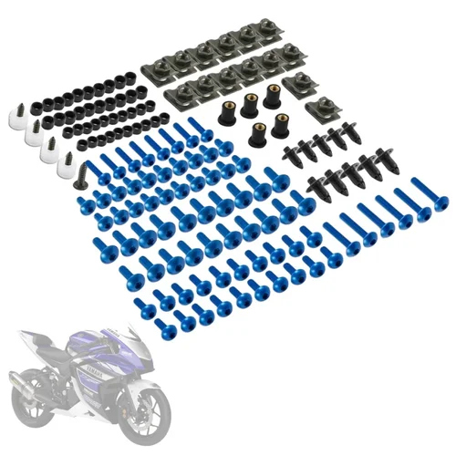 Imagen 1 del producto Kit completo de tornillos y tuercas de carenado, tornillos de perno de carenado para Yamaha TDM 850 900/A TMAX 500/530 SX/DX SRV250 SRX 400 600 TDR250