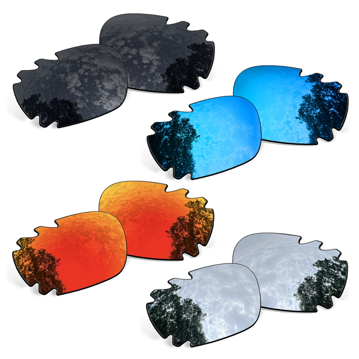 

POLARIZED Replacement Lenses for Oakley Jawbone Vented OO9171 Racing Jacket Vented OO9171 62mm Multiple Color Options