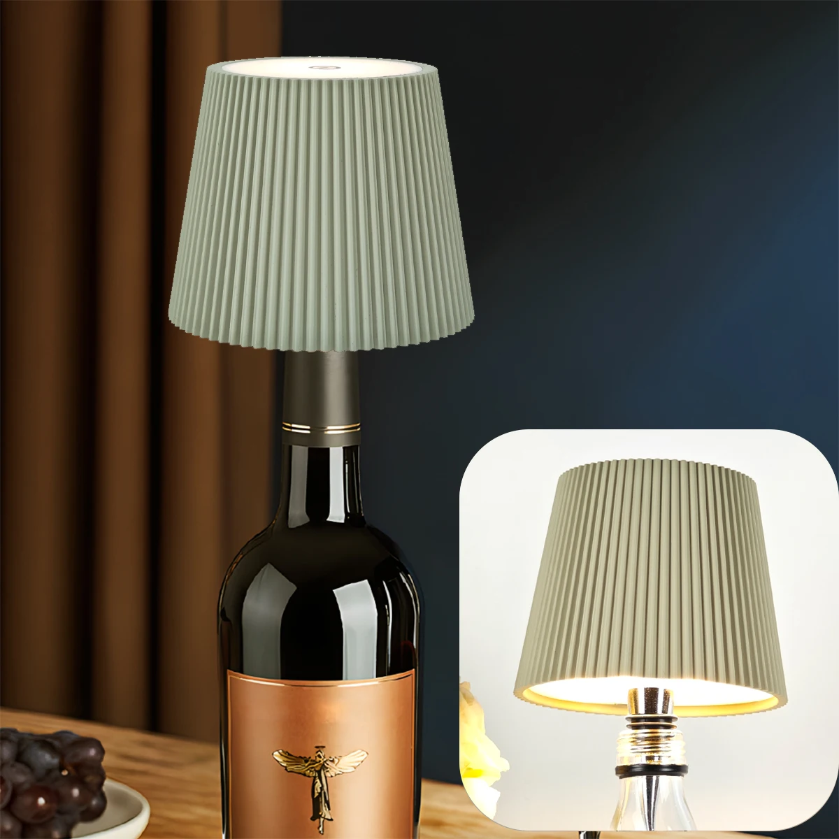 NONE Wireless LED Wine Bottle Lamp 8
