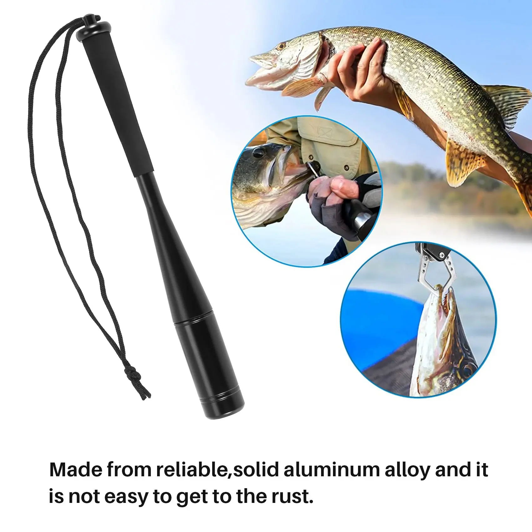 

Metal With Heavy Head Eva Grip Fishing Tackle Black