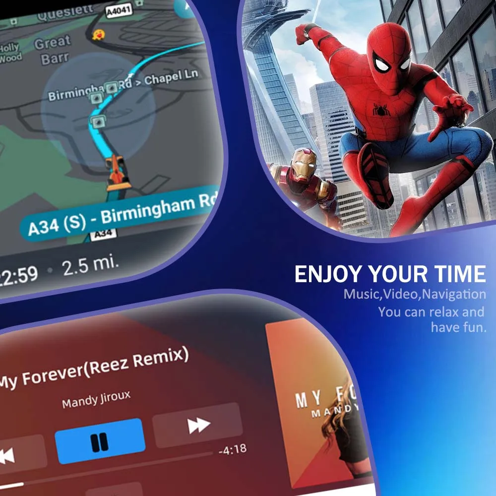 محول BONROAD اللاسلكي CarPlay Android Auto لبنز A B C E Class GLA CLA GLK SLK CLS GL W204 W176 W246 مع نظام NTG4.5