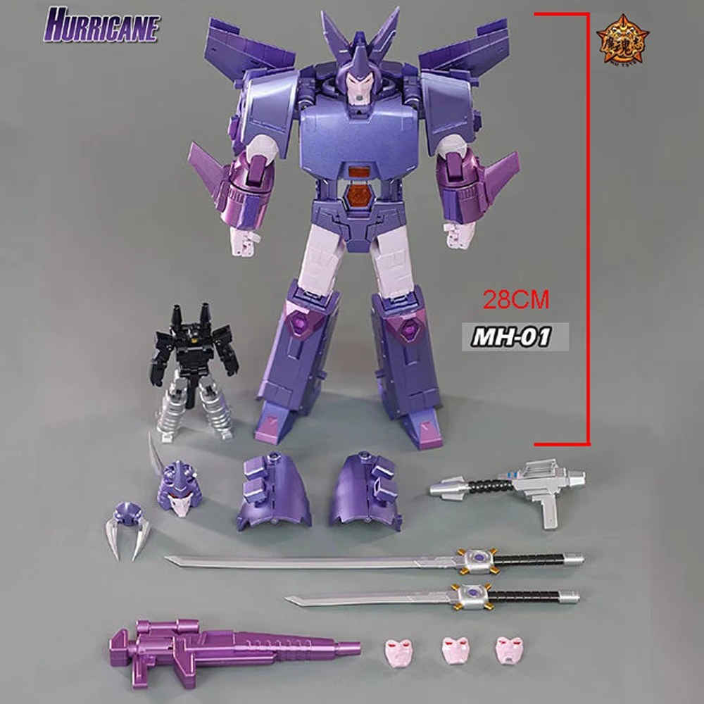 Transformation Toys MHZ Cyclonus MH01 Hurricane MH01B Fanstoys FT29 G1 Series Action Figure Deformation Robot Alloy Anime Model