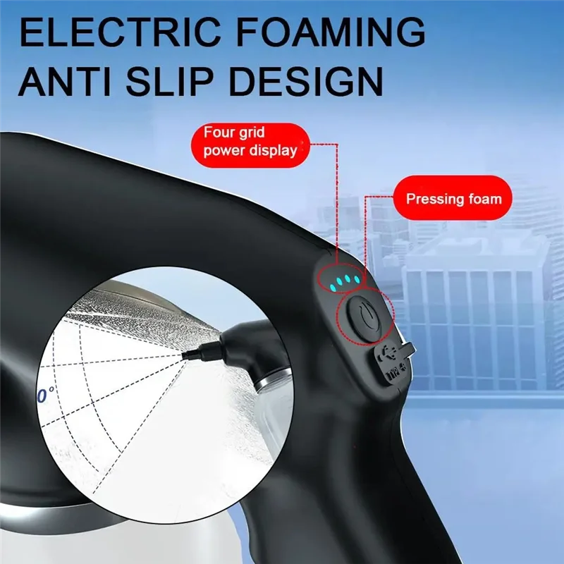 

A84X-Electric 2L Foam Sprayer For Car Wash- Powerful Foam Generation, No Water Hose Required, Includes Water Tank