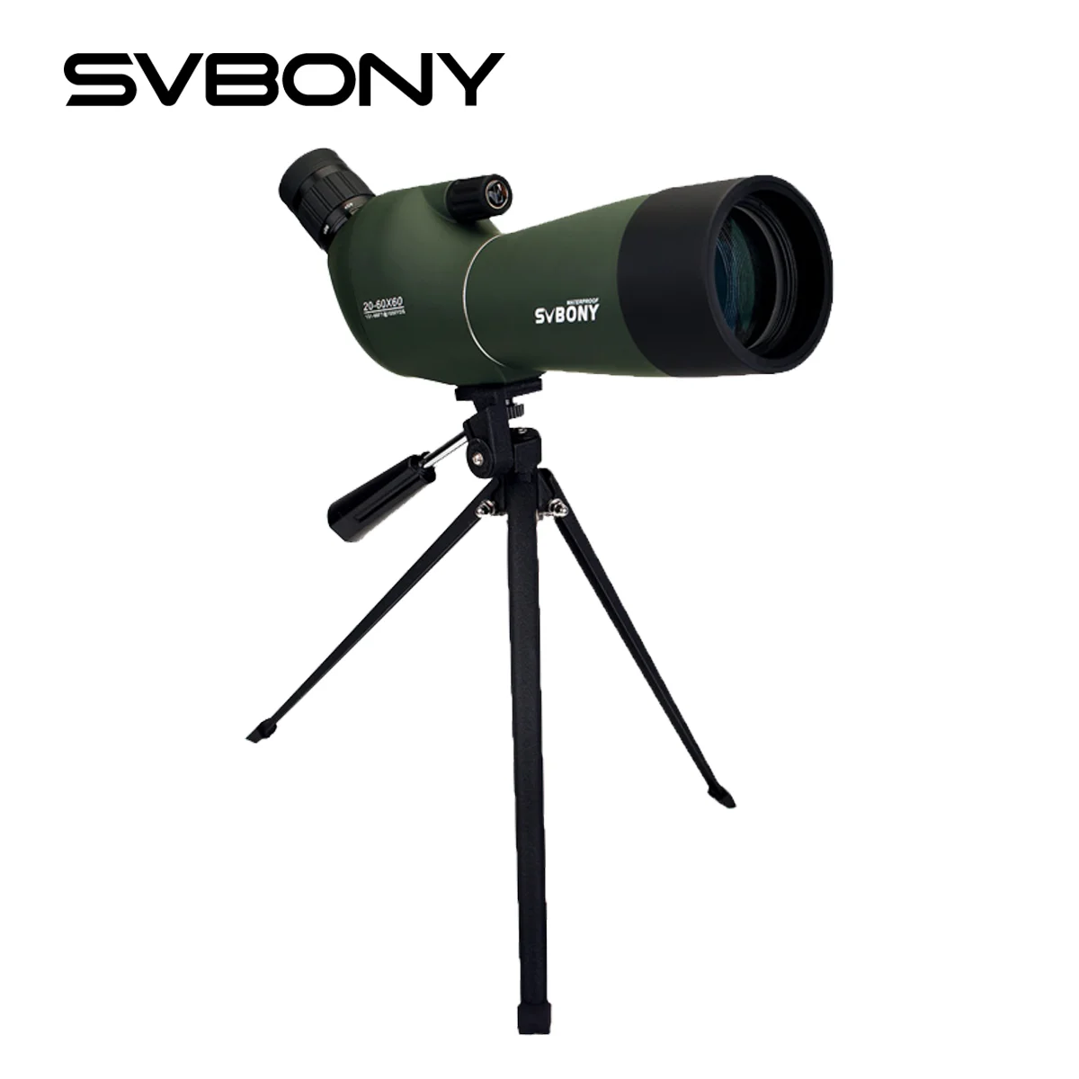 

SVBONY SV28 20-60X60 Spotting Scope Zoom Telescope Powerful Monocular Waterproof Long Range PORRO Prism for Hunting Shooting