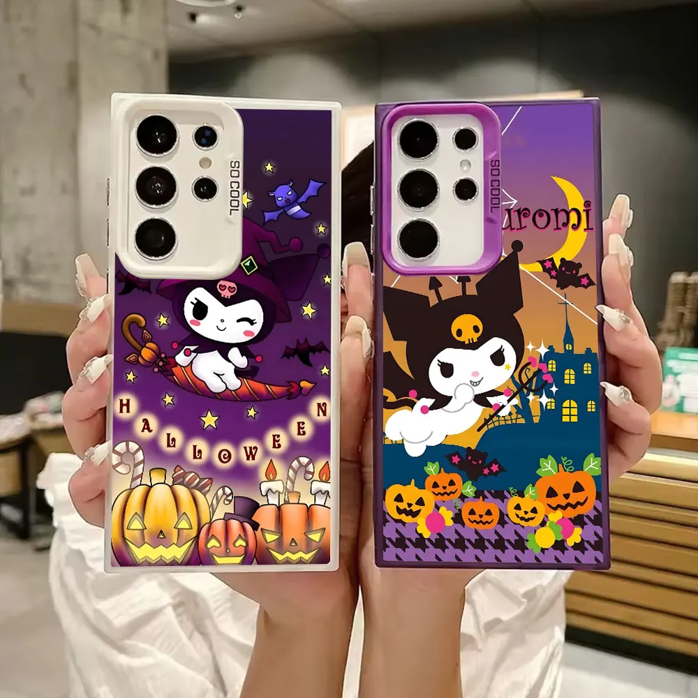 

S25FE Case For Samsung S25 S24 Ultra Kuromi Melody Halloween Cases Galaxy S23 S22 S21 FE S20 Ultra Plus Shockproof Phone Cover