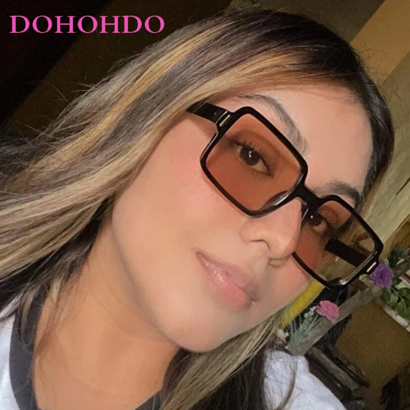 

DOHOHDO New Square Sunglasse Women Vintage Luxury Eyewear For Women Men High Quality Fashion Glasses Gafas De Sol Mujer UV400