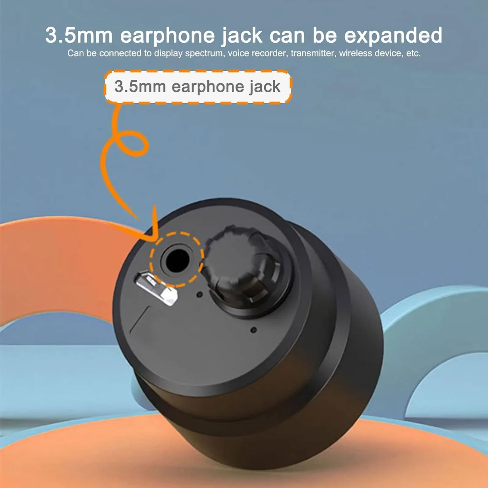 High Sensitivity Through-Wall Microphone – Built-in Battery, Earphone Included, Portable Sound Listener For Leak Detection & Wall Inspection