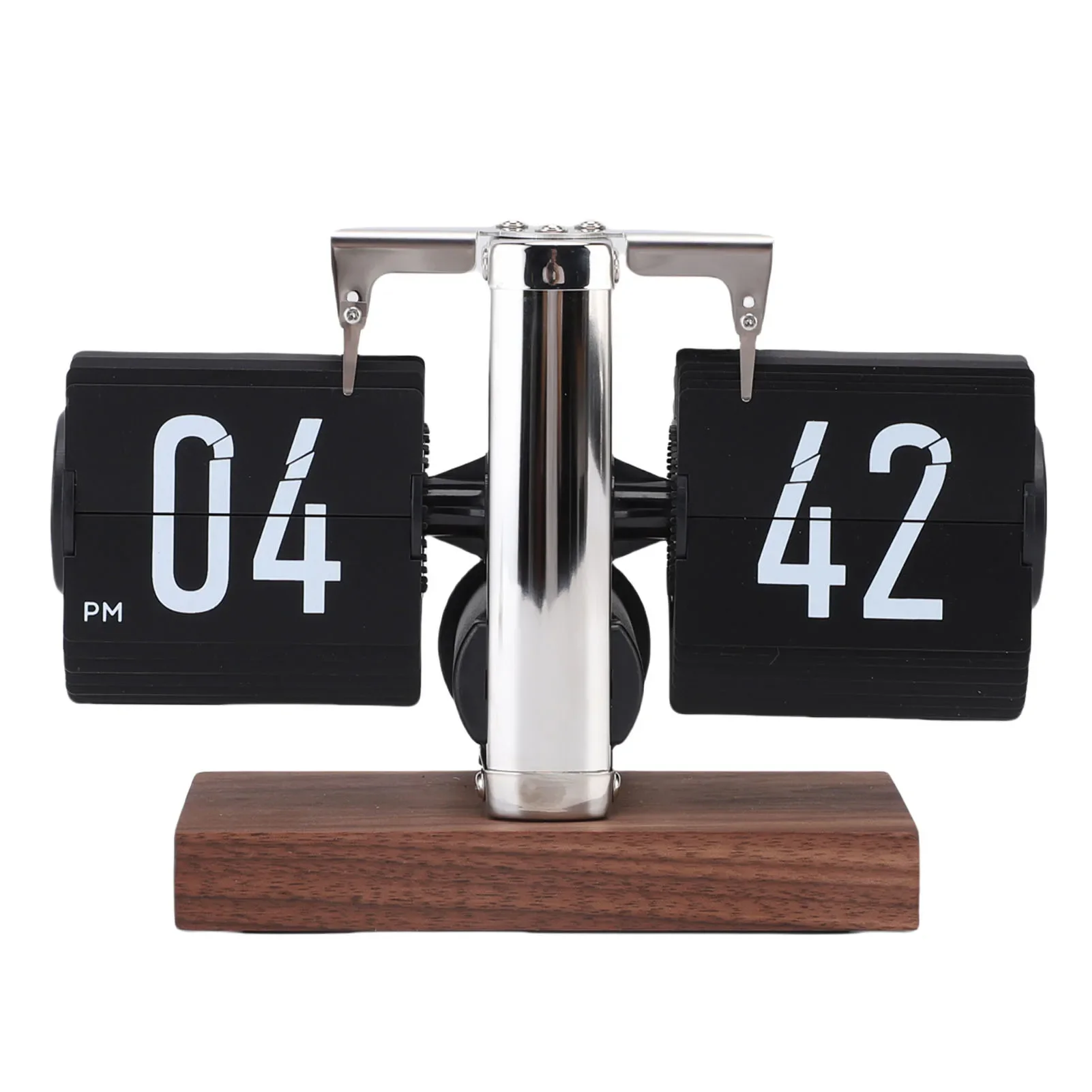 

Винтажные настольные часы-флип — механические цифровые часы с автоматическим переворачиванием календаря, на 12 часов, с питанием от батареи, декор для стола в гостиной