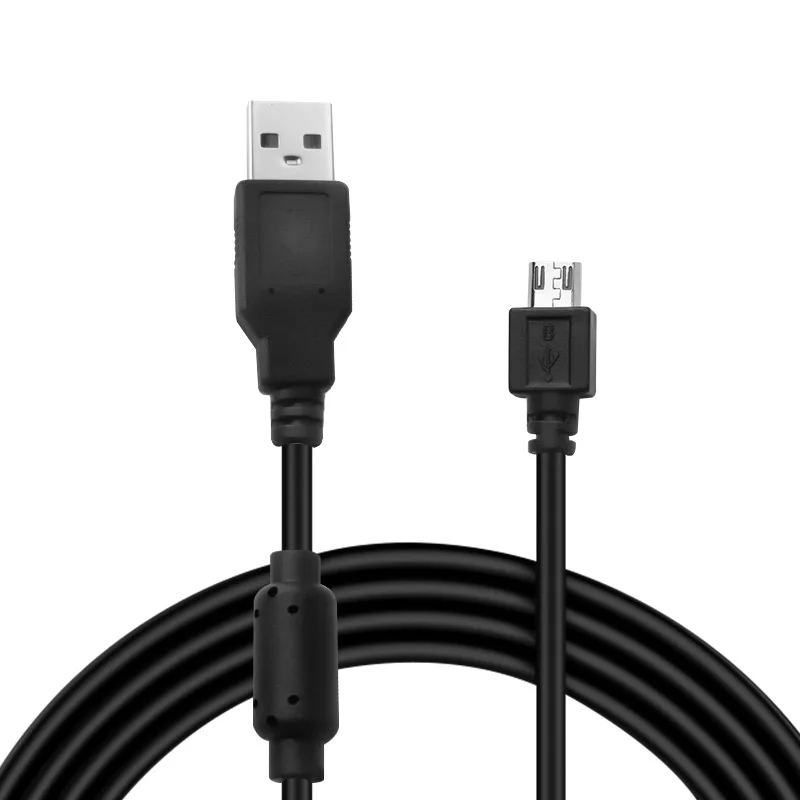 

Dropshipping PS4 Handle Charging Cable V8 Data Cable Micro5P Data Cable 1.8M Plus Magnetic Ring Black