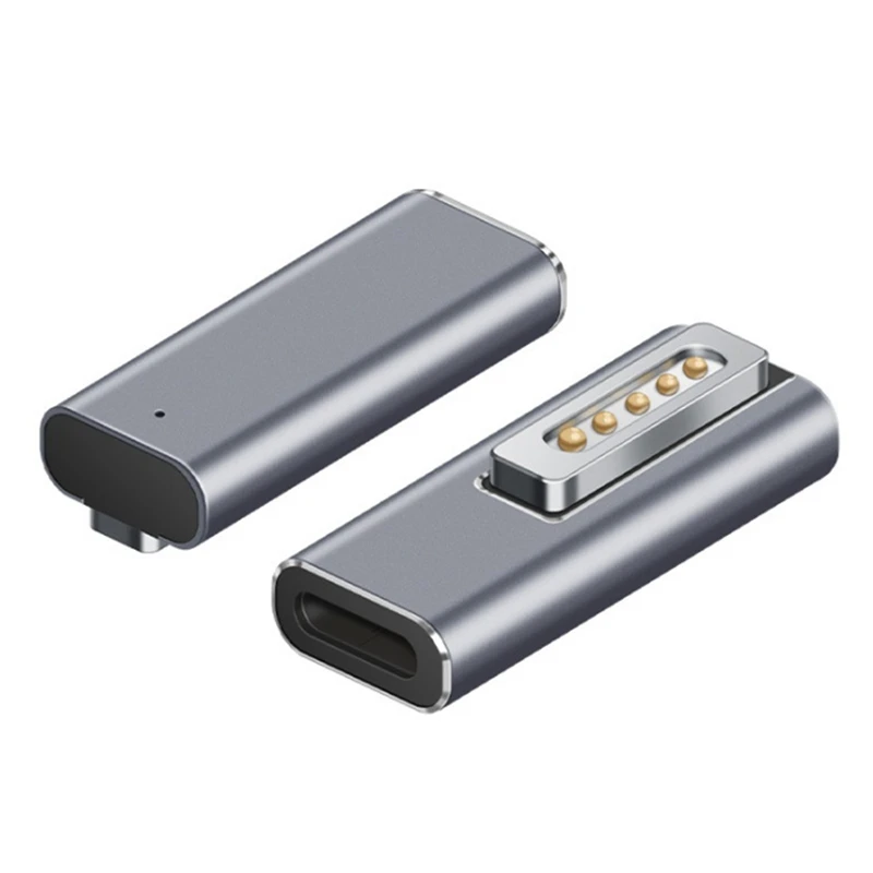 Per Apple MAC Notebook Type-C adattatore per Laptop da femmina a maschio magnetico con indicatore adattatore per trucco PD per Magsafe2