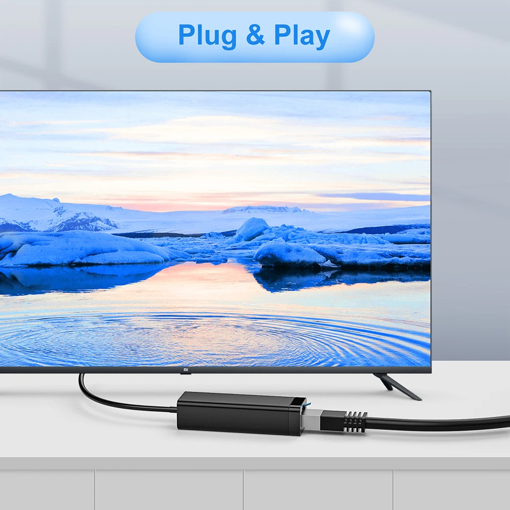 USB 3.0 إلى جيجابت إيثرنت محول 1000Mbps Realtek RTL8153 USB إلى جيجابت RJ45 USB 3.0 Network Hub RJ45 كابل ماك بوك محول