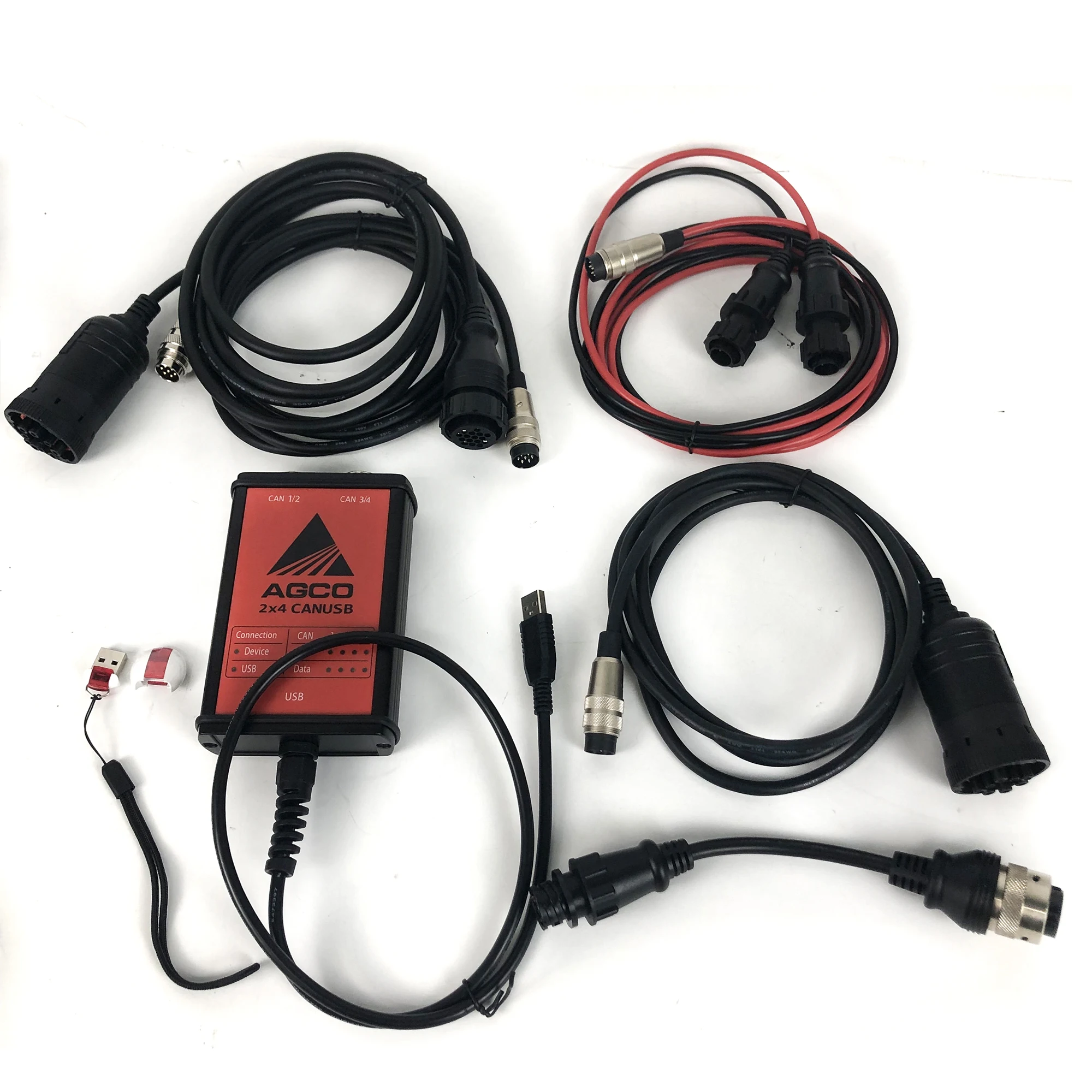 Massey Ferguson FENDT Voor AGCO CANUSB Elektronische DIAGNOSTISCHE Tool machines AGCO Diagnostic Tool met sleutel dongle CF C2 Laptop