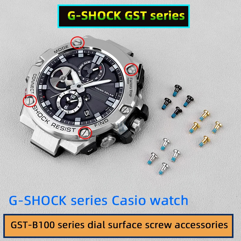 Dla serii Casio GST-B100 śruba do zegarka GST-S100/120/330/410/S310 W110/300/400G śruba do zegarka GST akcesoria