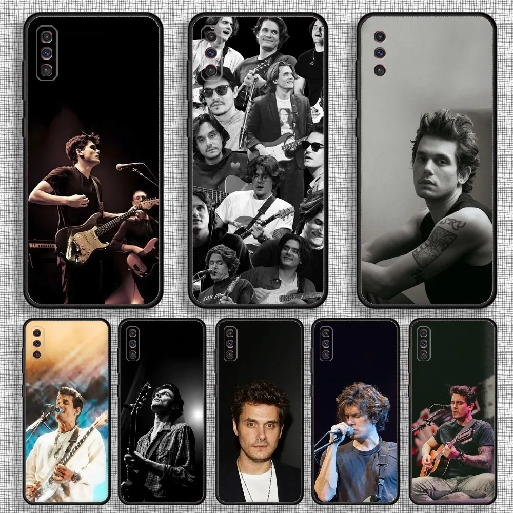 

John Mayer Phone Case For Samsung S23,23,22,30,21,10,9,Note20 Ultra,Lite,Ultra,5G,Plus,FE,Black Soft Case