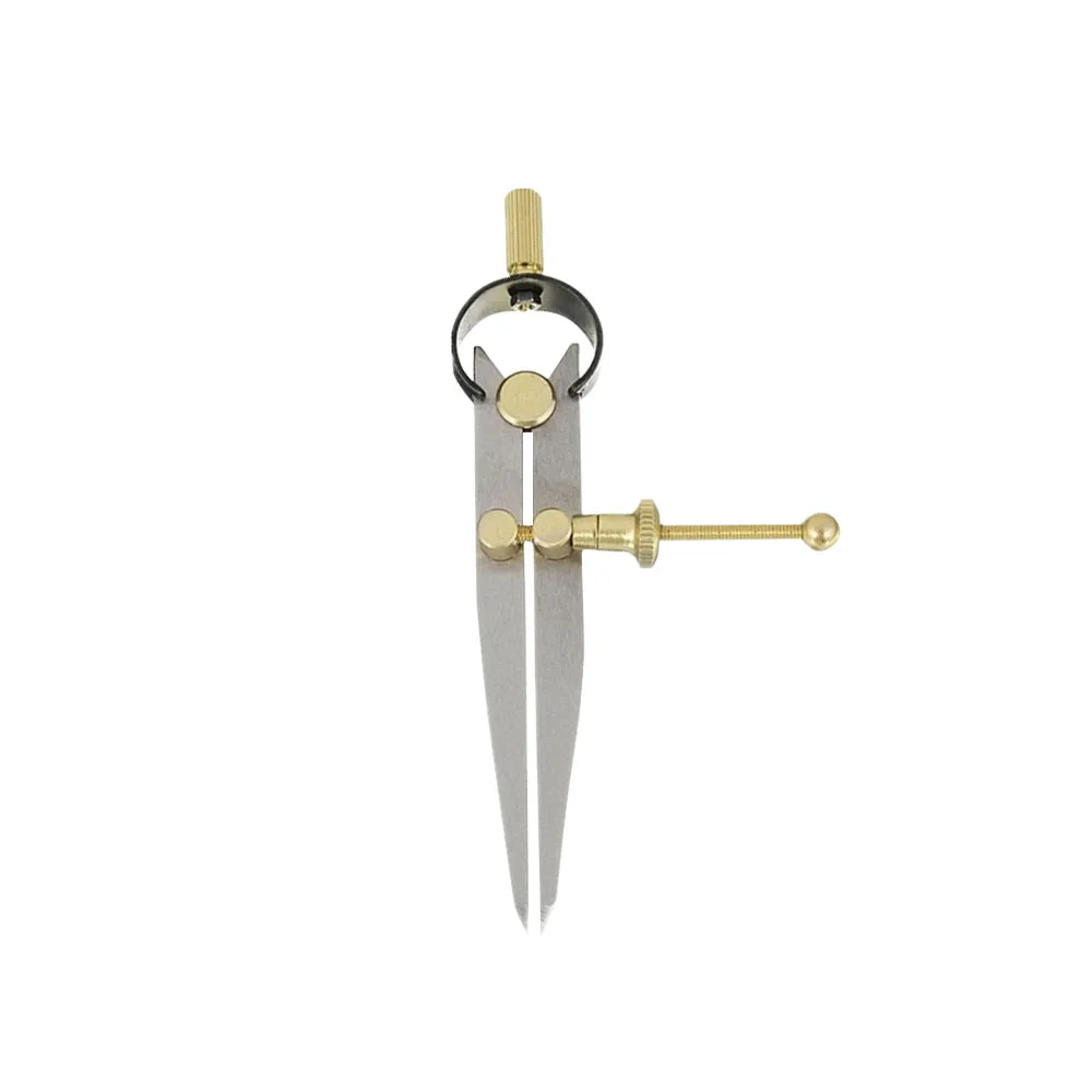 Divisor de ala ajustable para dibujo, herramientas de costura de dibujo geométrico portátil, cuero, metalurgia multifuncional, bricolaje, 2 uds.