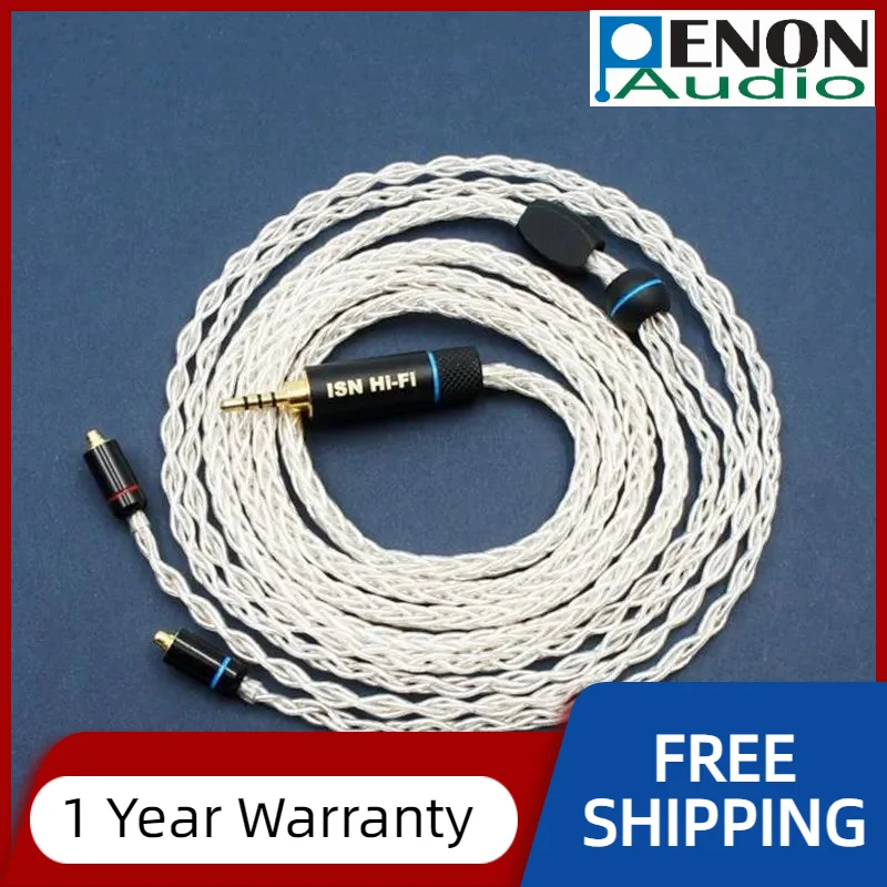ISN Audio S8/C8 8 Strands 19 Cores MMCX/2pin 0.78mm HiFi Audiophile Earphone Replacement Cable IEM Upgrade Cable