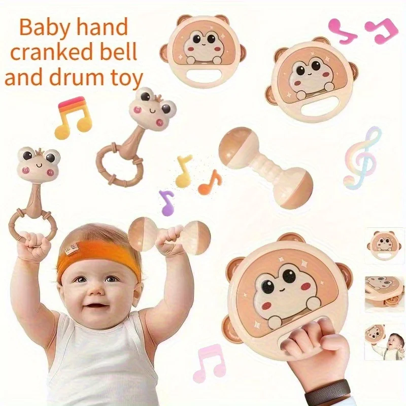 Jouet de cloche interactif pour adolescents, plusieurs styles de tambours d'applaudissements à la main avec un mécanisme à bascule, cadeaux du Nouvel An et de Noël