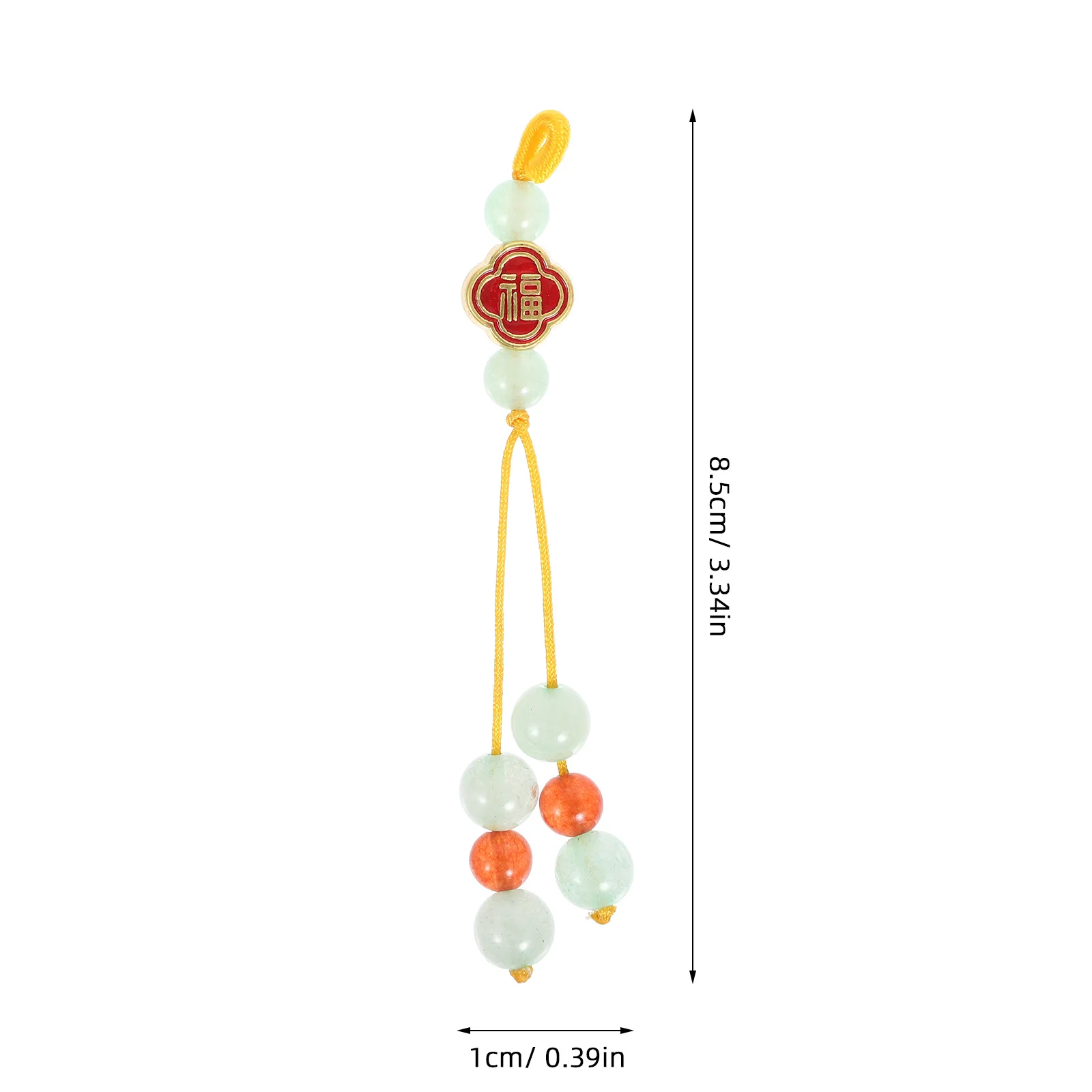 2 قطعة قلادة الصينية شرابة فنغ شوي معلقة حلية محظوظ عقدة سيارة الديكور حقيبة حفلات الزفاف سحر