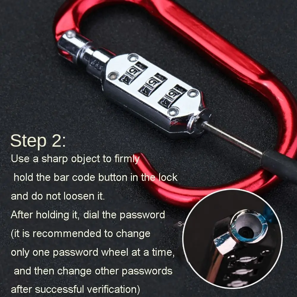 Padlock Zipper Bag Luggage Travel Lock Backpack Padlock Mountaineering Buckle Lock Customs Code Lock Combination Code Lock