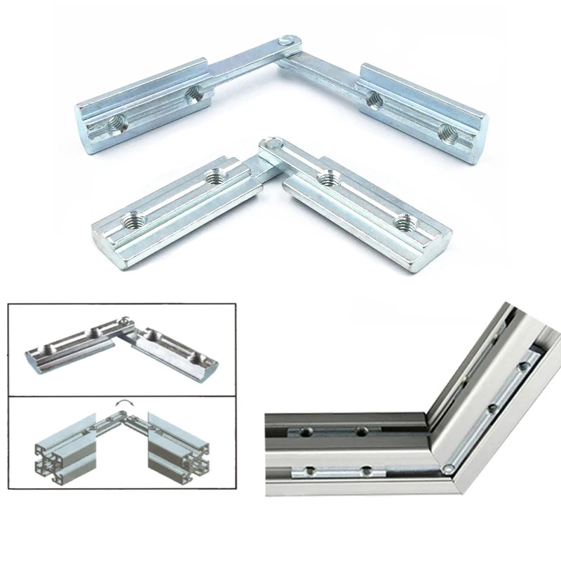 4szt Aluminiowy wspornik łączący Łącznik ze skośnym rowkiem ze śrubą M5 M6 M8 do złącza profilu aluminiowego serii 20 30 40 45