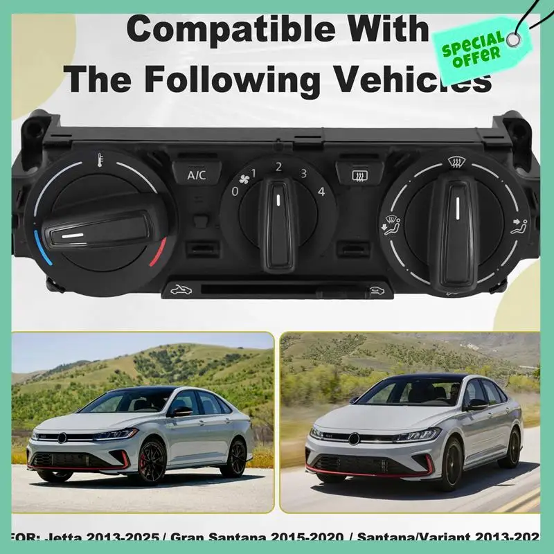 

A03G-34D820045E Car Manual A/C Heater Climate Control Panel Unit Switch For VW Jetta 2013-2025 34D820045C