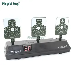 Electronic scoring moving target Sponge bullet Table game Gel ball target toy Teenager kid Indoor CS practice toy device AQB112