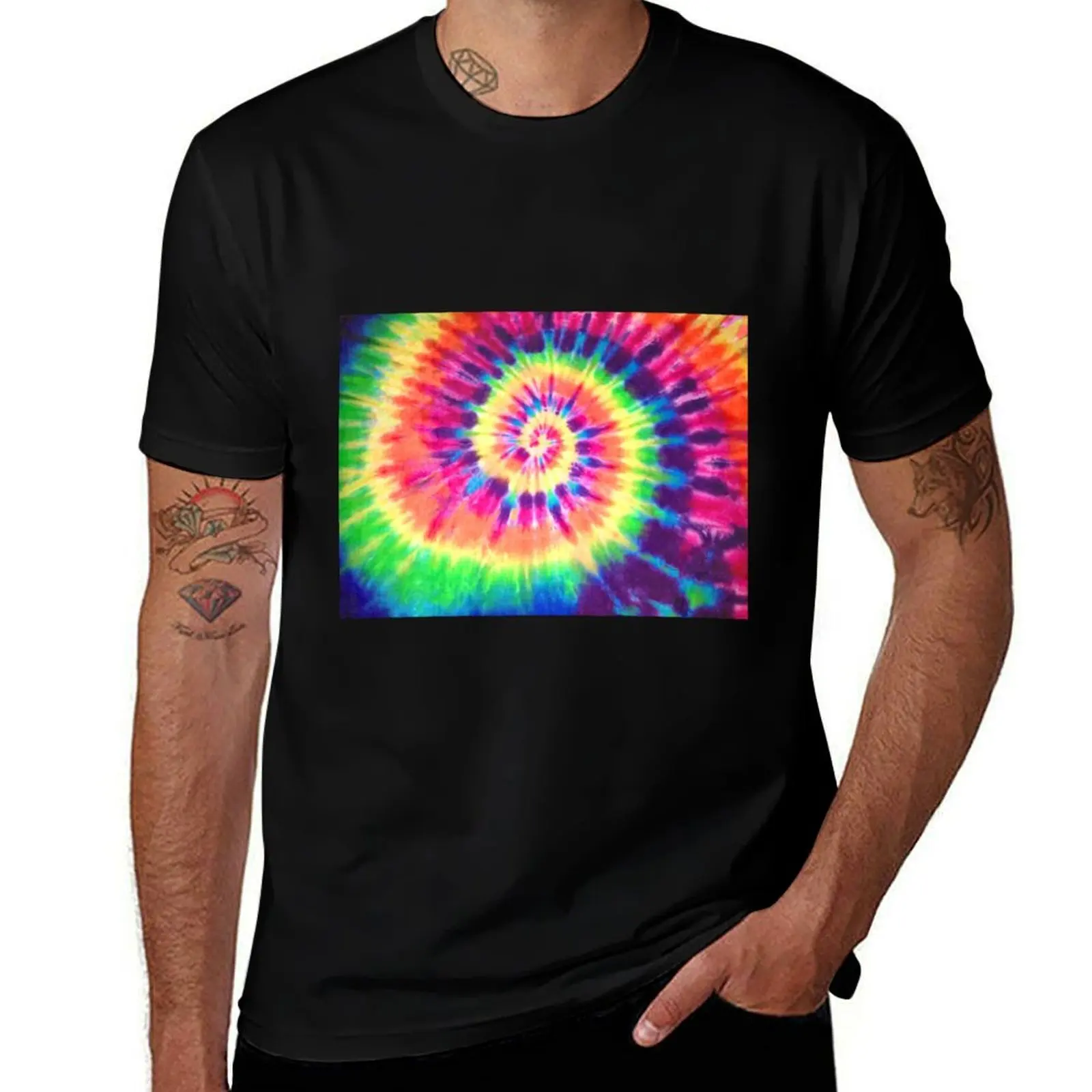 

Tie Dye Multi / Rainbow T-Shirt kawaii clothes Clothing heavyweights vintage graphic tee t shirts for men pack