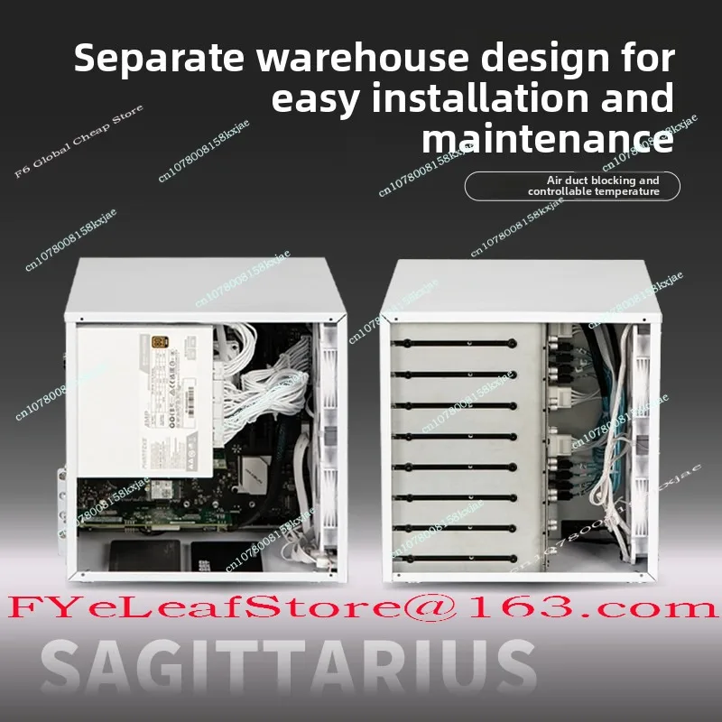 8-Disk NAS Chassis with Backplane ATX Power Supply MATX Full Height PCIe Synology AIO Storage UNRAID